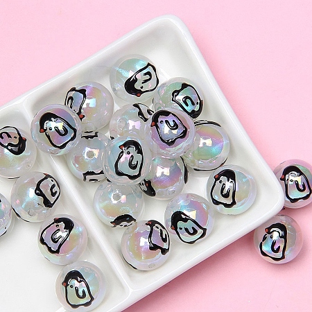 Black Acrylic Beads PW-WG32435-18-1