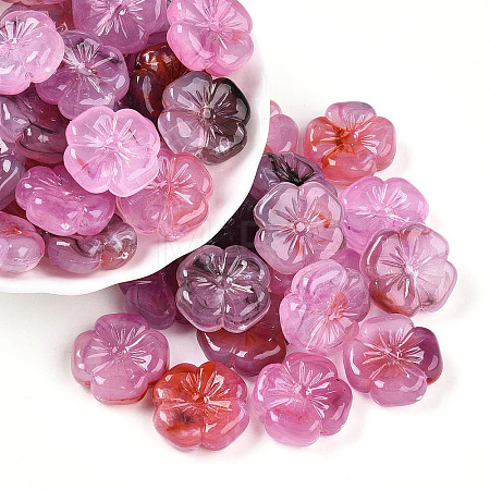 Transparent Acrylic Beads TACR-T028-40D-1