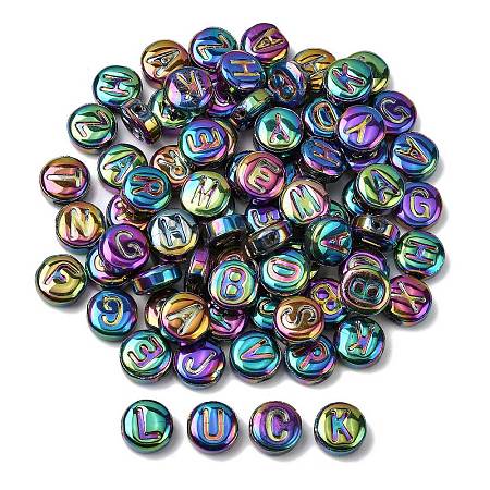 Electroplate Transparent Glass Beads EGLA-L047-02C-1