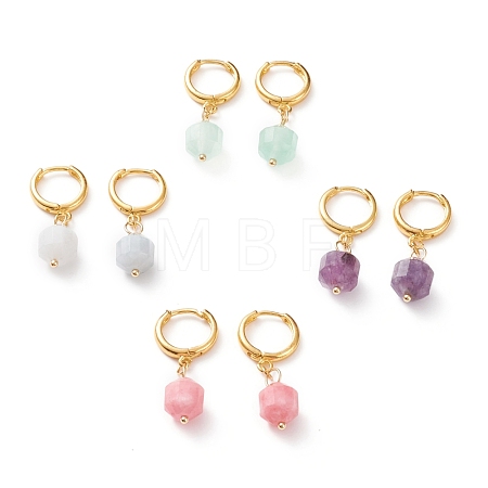 Brass Huggie Hoop Earrings EJEW-JE05788-1