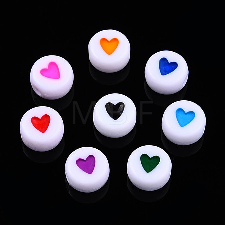 Opaque Acrylic Beads MACR-N008-57-1