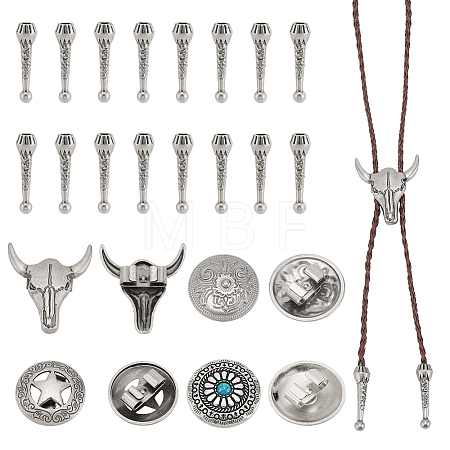 Alloy Bolo Tie Slide Clasps DIY-PH0022-64-1