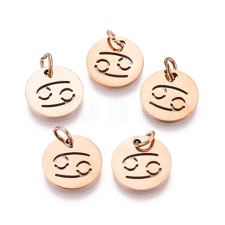 304 Stainless Steel Charms STAS-Q201-T445-4R-1