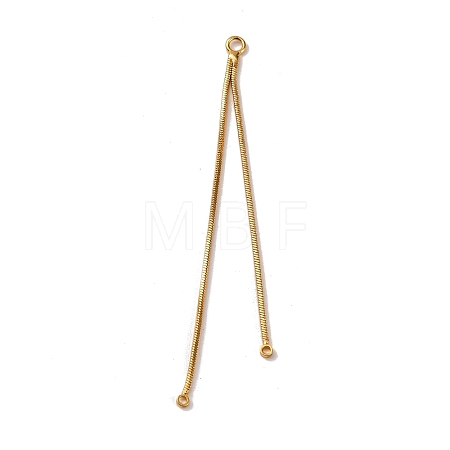 Brass Square Snake Chain Big Pendants LS-KK-G510-09G-1