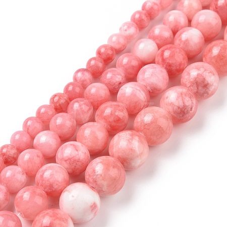 Natural Persian Jade Beads Strands G-D434-8mm-30-1