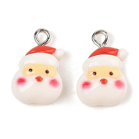 Christmas Theme Opaque Resin Pendants RESI-S08-02I-1