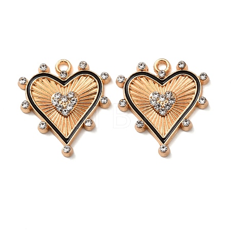 Alloy Enamel Pendants FIND-K030-17G-G-1
