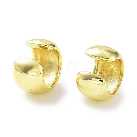 Brass Plain Cuff Earrings EJEW-D088-19G-1