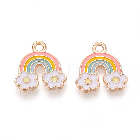 Alloy Enamel Charms X-ENAM-T022-26-1