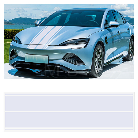 Paper Car Hood Cover Sticker DIY-WH0419-76B-1