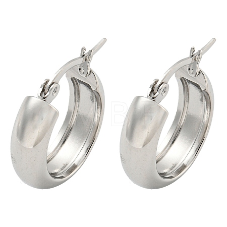 Tarnish Resistant 202 Stainless Steel Hoop Earrings EJEW-H003-38P-02-1