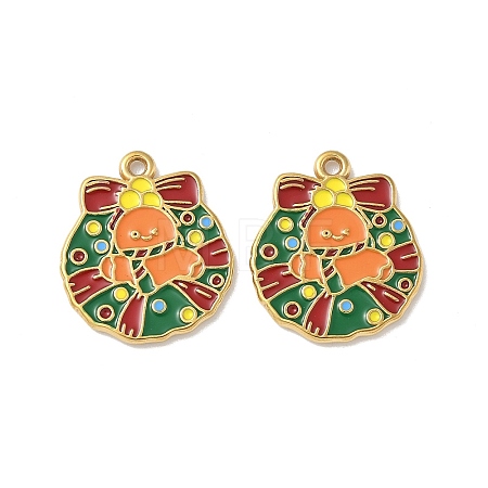 304 Stainless Steel Enamel Pendants STAS-L300-012G-05-1