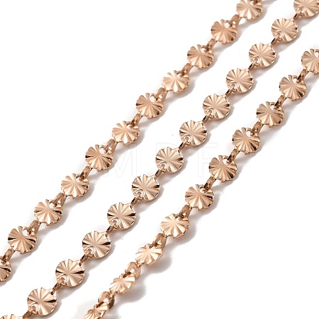 Ion Plating(IP) 304 Stainless Steel Flower Link Chains STAS-B041-08RG-1