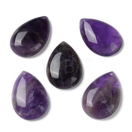 Natural Amethyst Pendants G-M416-08A-03-1