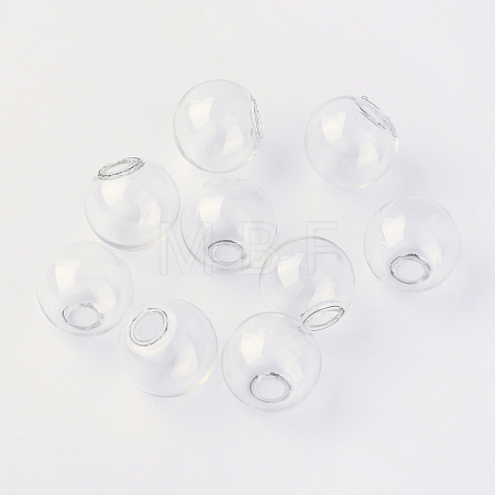 Round Mechanized One Hole Blown Glass Globe Ball Bottles X-BLOW-R001-8mm-1