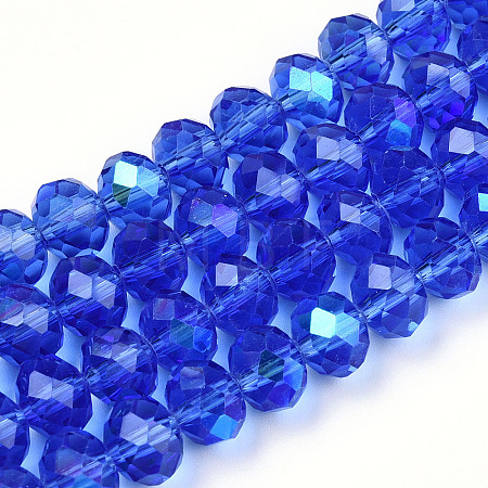 Electroplate Glass Beads Strands X1-EGLA-A034-T8mm-L26-1