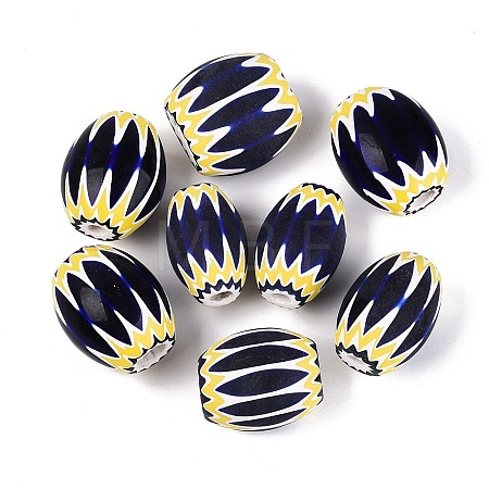 Handmade Millefiori Glass Barrel Beads LS-LA-N002-32B-1