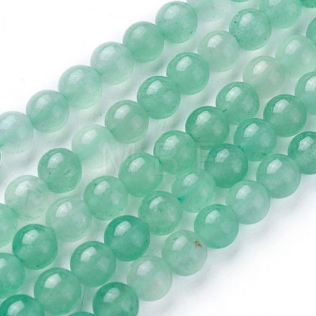 Natural Green Aventurine Beads Strands G-F629-01B-2-1