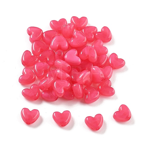 50Pcs Acrylic Beads OACR-S044-01H-1