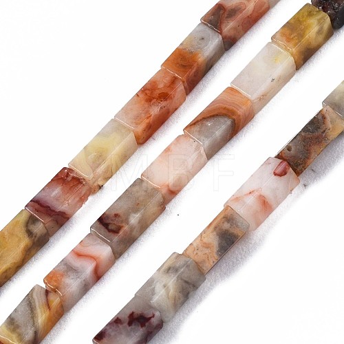 Natural Crazy Agate Beads Strands G-S299-142-1