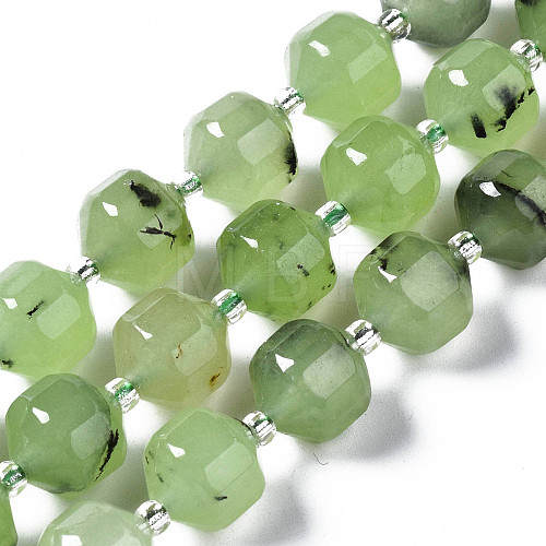 Natural White Jade Beads Strands G-T132-047C-1