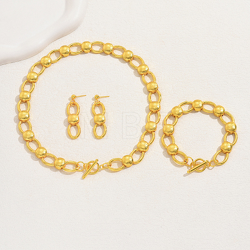 Vintage Chic Alloy Number 8 Jewelry Set for Women AQ3066-1