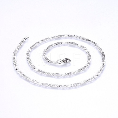 304 Stainless Steel Mariner Link Chains Necklaces NJEW-P223-08P-1