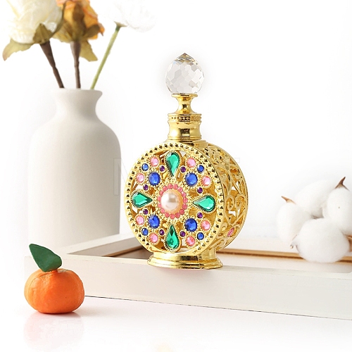 Metal Rhinestone Perfume Bottles PW-WGA5886-04-1