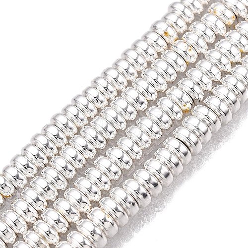 Electroplate Non-magnetic Synthetic Hematite Beads Strands G-Q465-29S-1