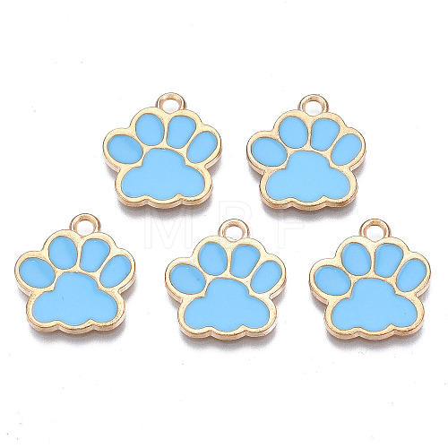 Alloy Enamel Pendants X1-ENAM-T016-22LG-E-RS-1