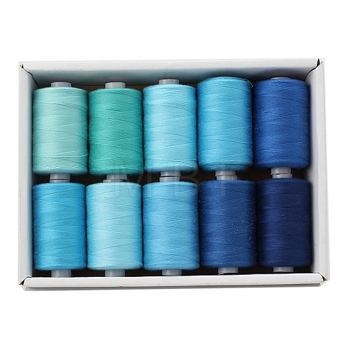 10 Colors Polyester Sewing Thread PW-WG34EA6-10-1