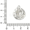 Hammered 304 Stainless Steel Pendants STAS-C167-01P-3