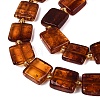 Natural Bloody Amber Beads Strands G-N371-15A-01-4