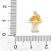 Brass Micro Pave Cubic Zirconia Charms KK-H525-03A-G-3