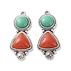 Bohemia Tibetan Style Alloy & Enamel Acrylic Pendants FIND-T074-06AS-1
