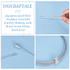 Unicraftale Stainless Steel Wire Necklace Cord DIY Jewelry Making TWIR-UN0001-03A-23-5
