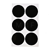 Flat Round Blank Wipe-off Die Reusable Waterproof PVC Adhesive Sticker DIY-I073-01-1