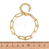 304 Stainless Steel Paperclip Chain Bracelets for Women BJEW-F536-22G-3