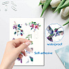 8Pcs 8 Styles Rectangle Plastic Window Stickers DIY-WH20015-045-3