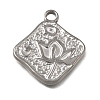 304 Stainless Steel Pendants SA-CBA7C25-02D-P-1