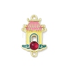 Alloy Enamel Chinese House Connector Charms PALLOY-R151-73G-01-1