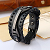 Braided Cowhide Bracelets FS-WG8B33A-01-2