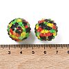 Round Resin Rhinestone Beads OACR-Z035-02B-3