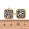 304 Stainless Steel Enamel Pendants STAS-F352-04A-02-3