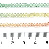 Transparent Painted Glass Beads Strands X1-DGLA-A034-T2mm-A04-3