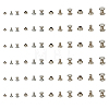 400 Sets 4 Styles Iron Rivets IFIN-FH0001-80-1