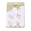6Pcs Brass Toggle Clasps KK-T073-44G-2