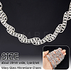 1Yard Wavy Glass Rhinestone Chains Garland Strands for Wedding AJEW-HS0001-45-2