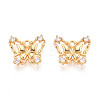 Brass Micro Pave Cubic Zirconia Charms KK-N263-77A-G-1