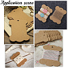 80Pcs 2 Styles Bone Shape Paper Thread Winding Boards SENE-SC0001-05-6
